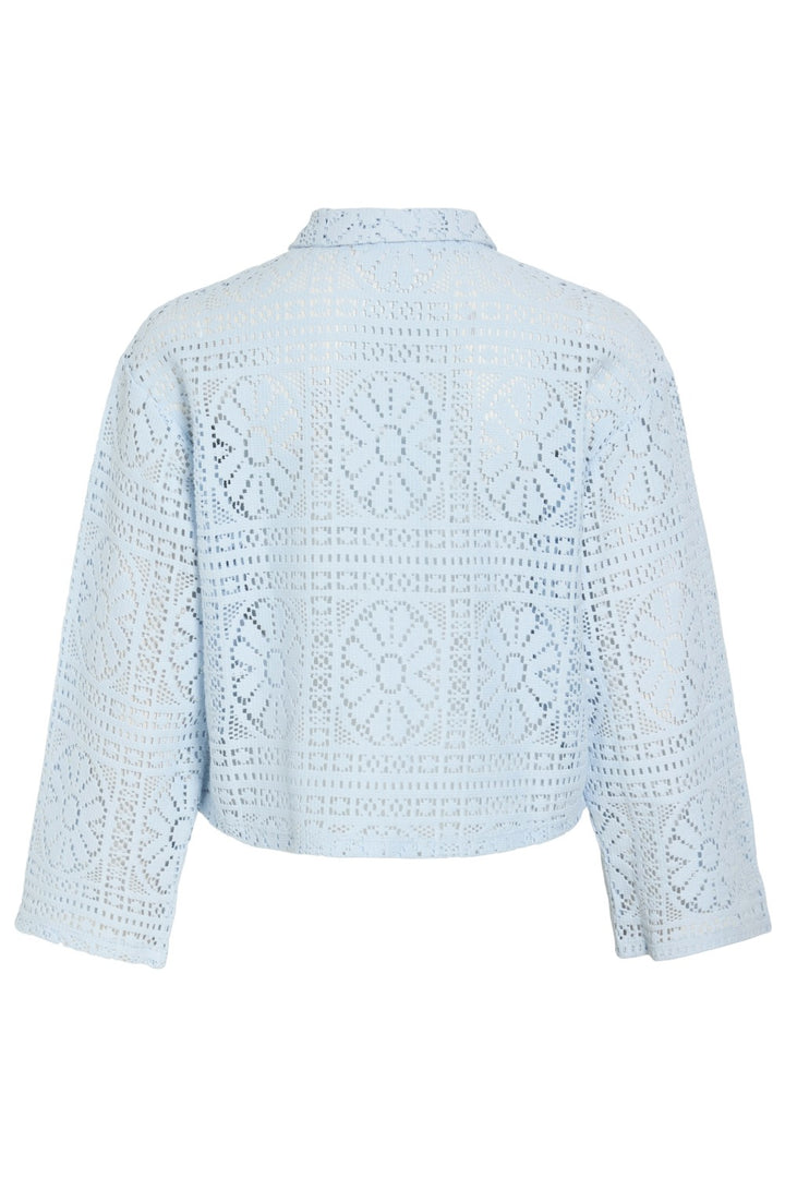 Vimerinda Crochet L/s Cardigan - Noos - Lichtblauw