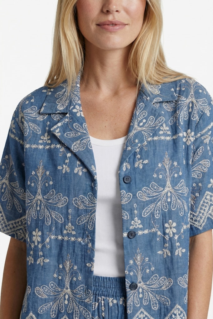 Maeva Blouse - Lichtblauw
