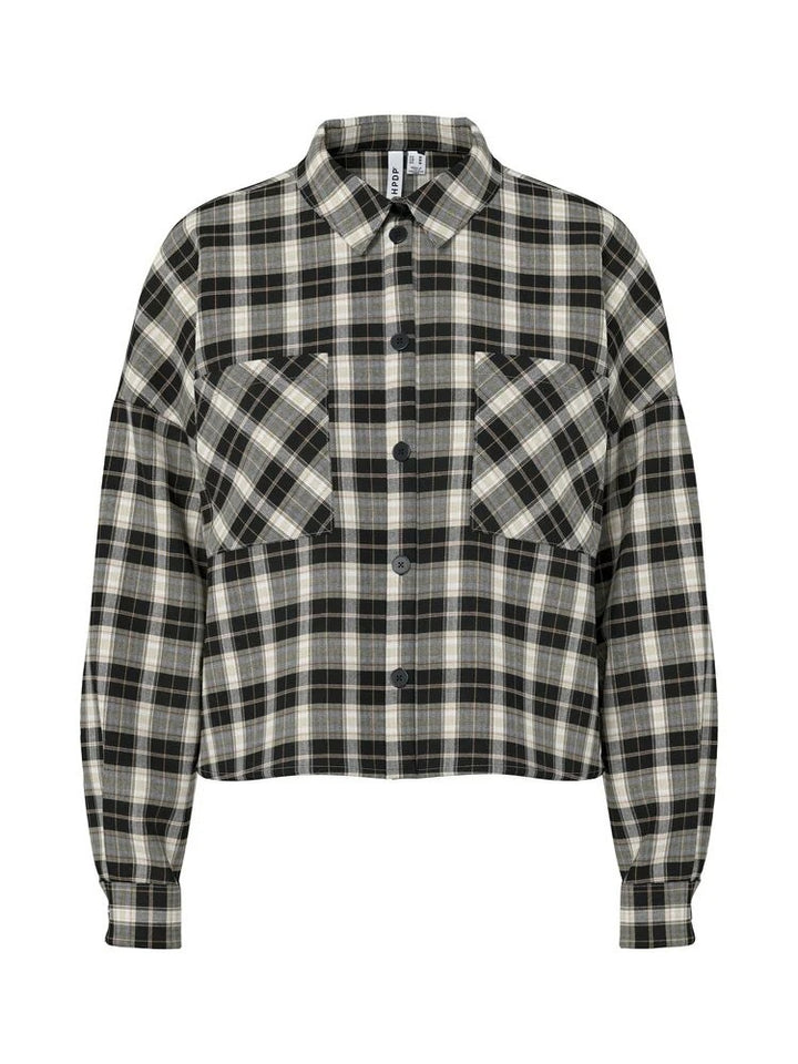 Hdnadia Ls Boxy Shirt - Blauw Dessin