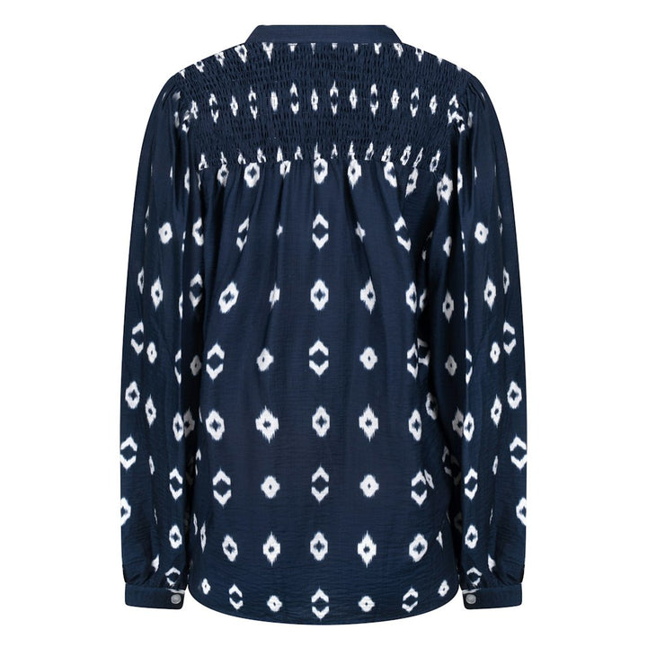 Philou Blouse - Blauw Dessin