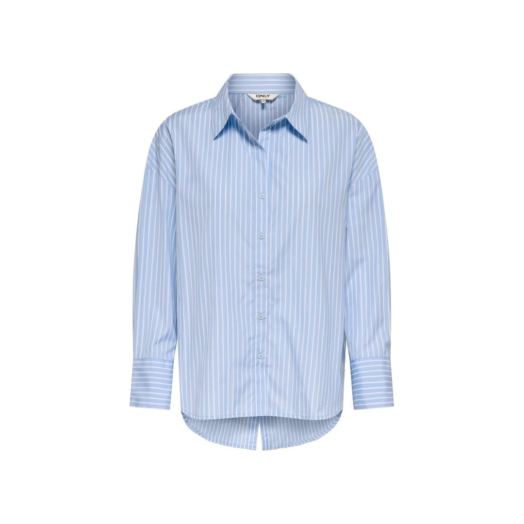 Onloregon Alva Ls Back Btn Shirt Wvn - Blauw Dessin
