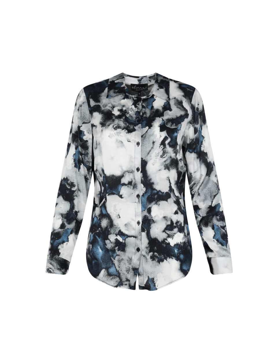 Blouse June - Blauw Dessin