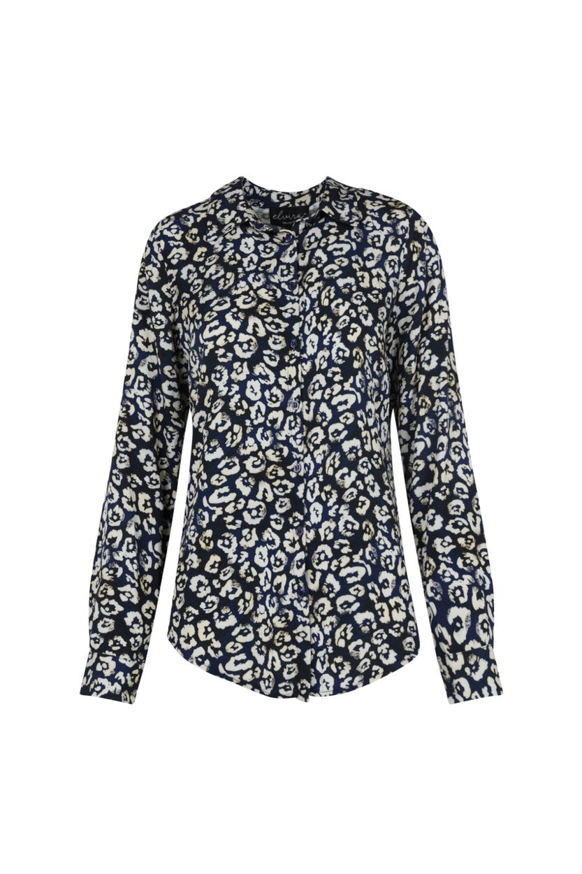 Blouse Vera - Blauw Dessin