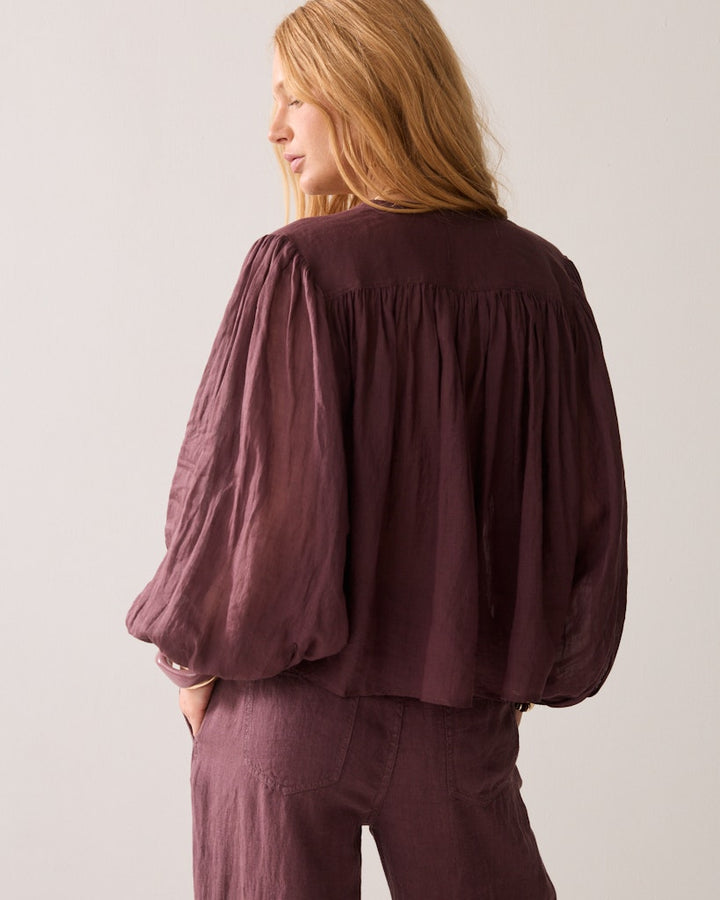 Blouse Ramie - Bordeaux