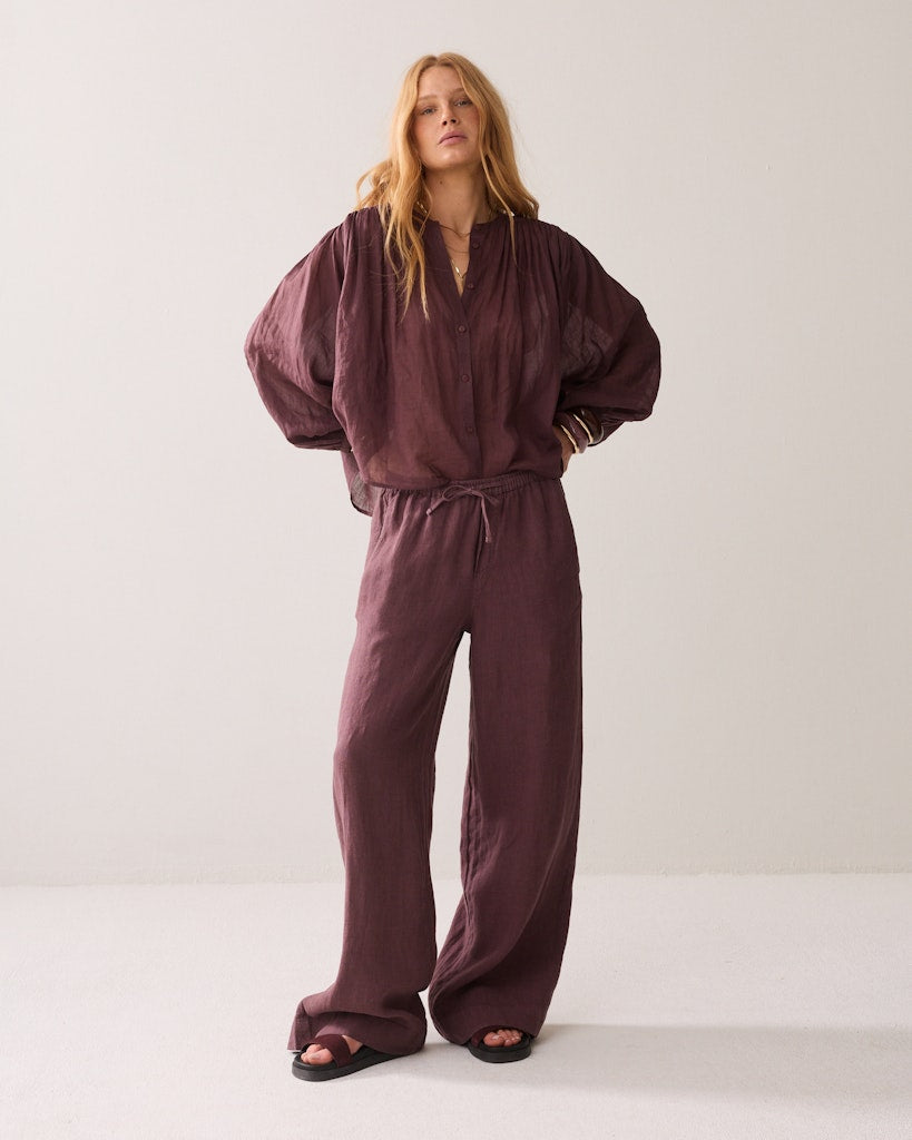 Blouse Ramie - Bordeaux