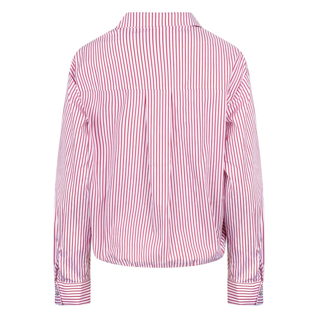 Ariana Blouse Stripe - Rood Dessin