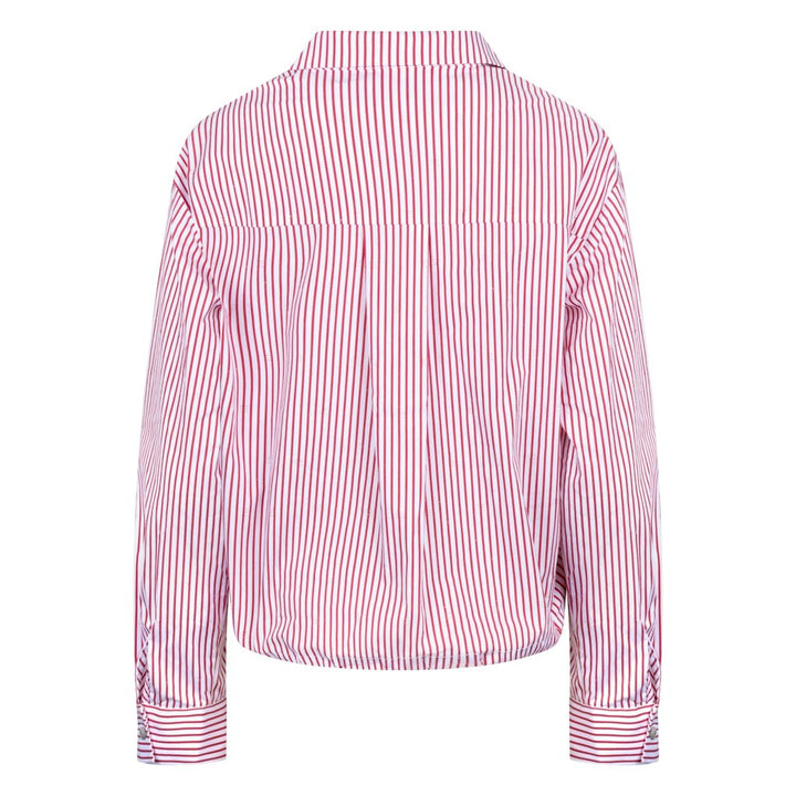 Ariana Blouse Stripe - Rood Dessin