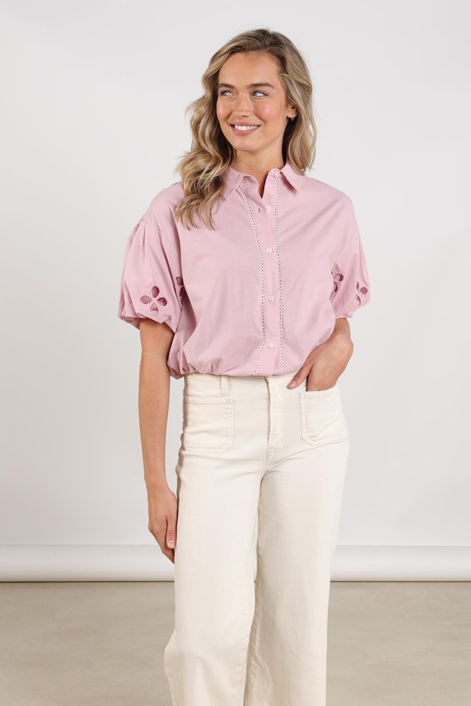 Leia Blouse Ss - Roze