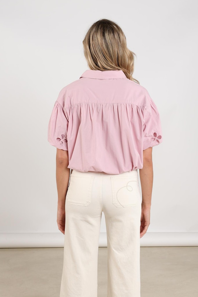 Leia Blouse Ss - Roze