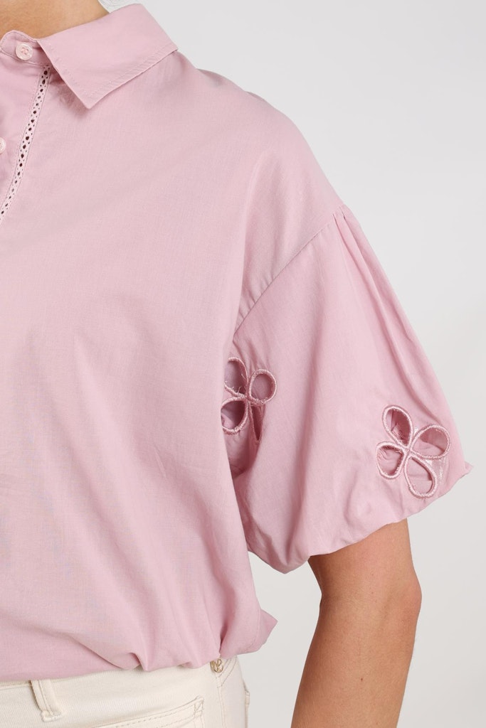 Leia Blouse Ss - Roze