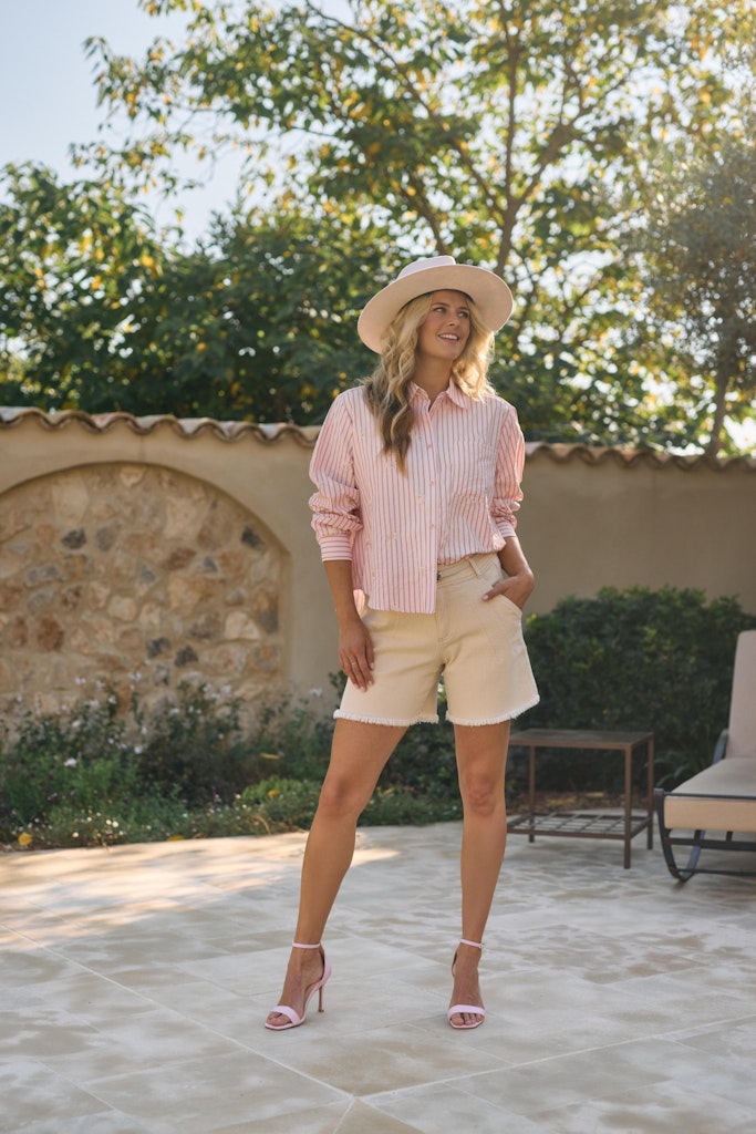 Nowi Blouse Stripe - Roze