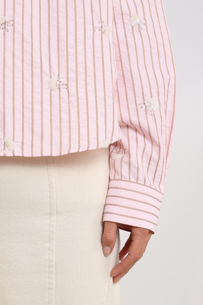 Nowi Blouse Stripe - Roze
