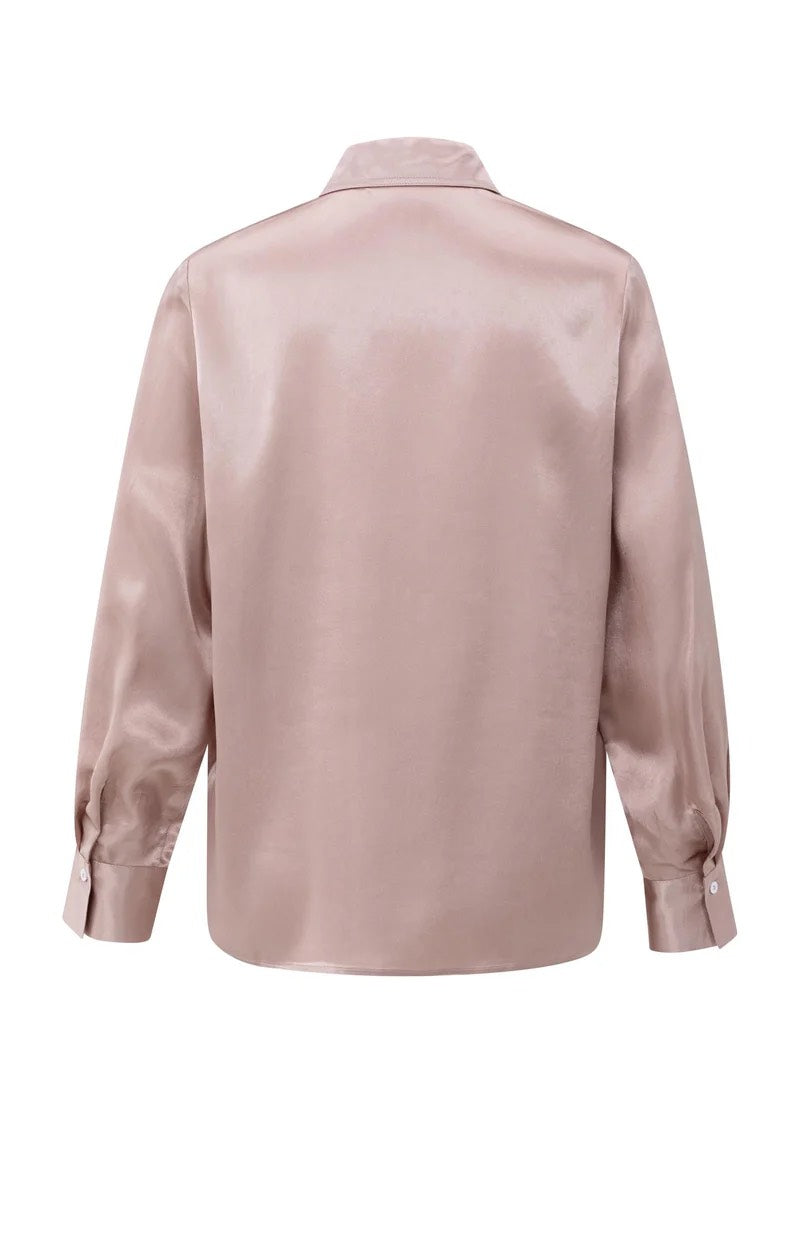 Satin Blouse - Oud Roze