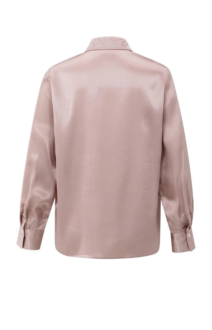 Satin Blouse - Oud Roze