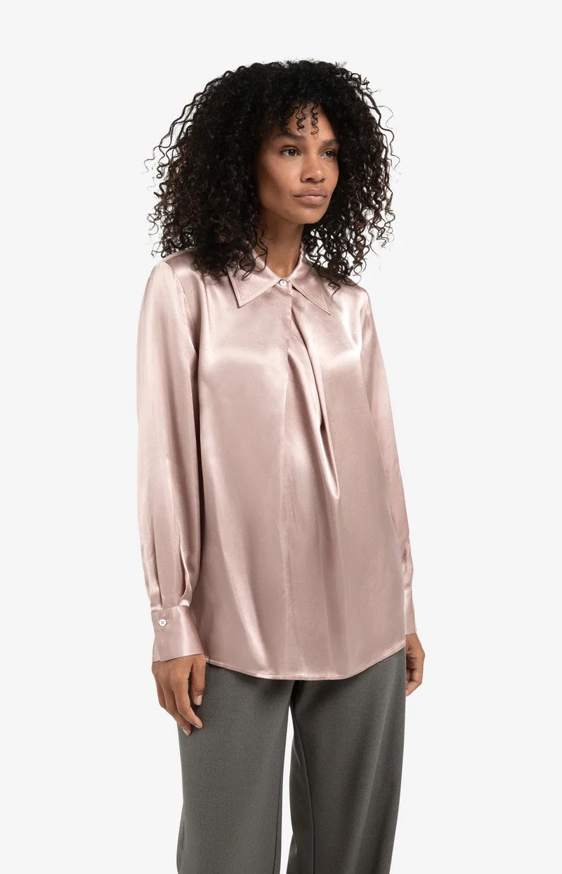 Satin Blouse - Oud Roze