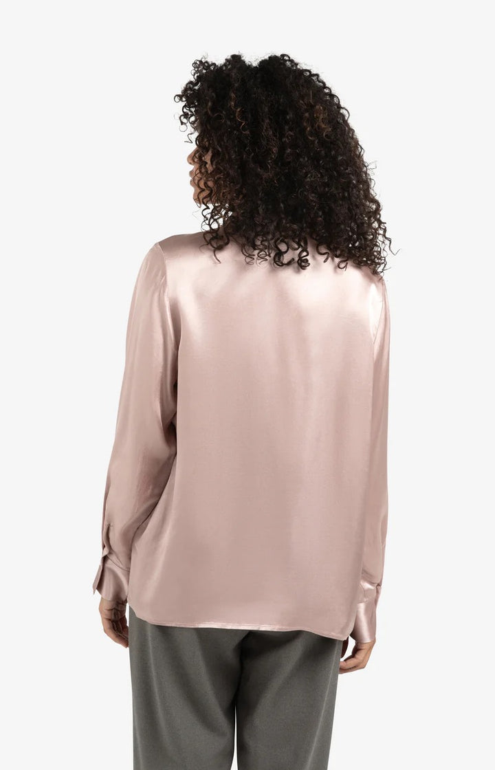 Satin Blouse - Oud Roze