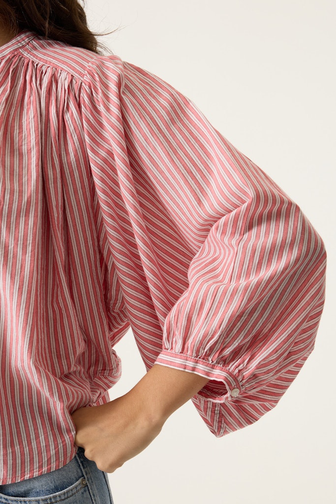 Blouse L/s - Roze Dessin