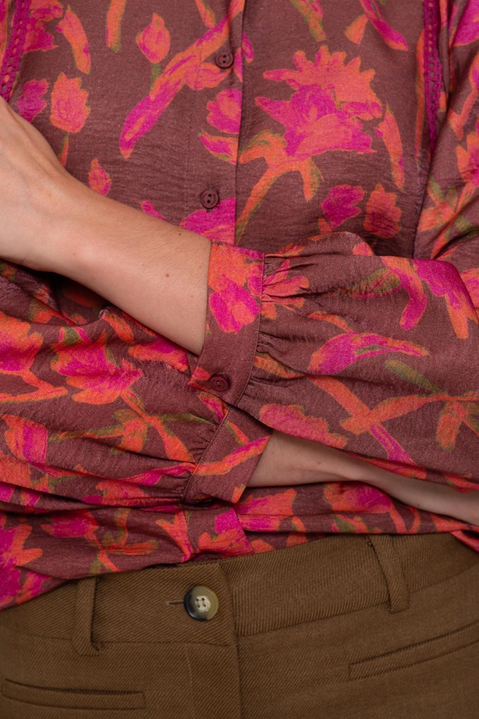 Blouse - Roze Dessin