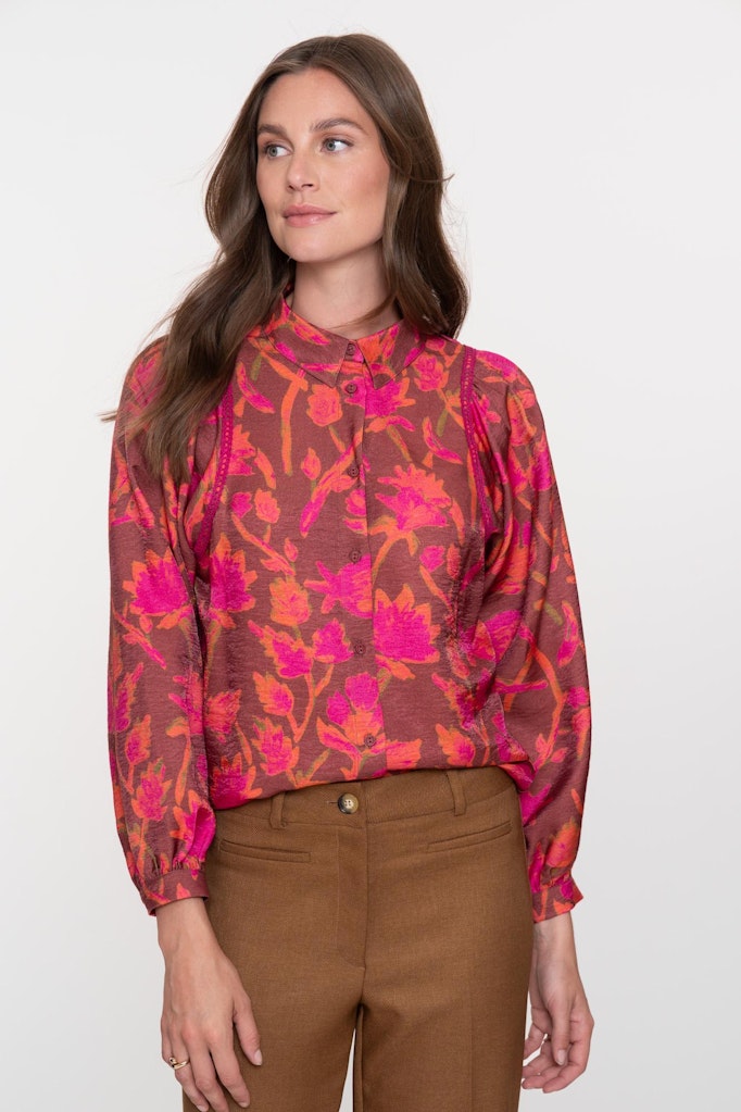 Blouse - Roze Dessin
