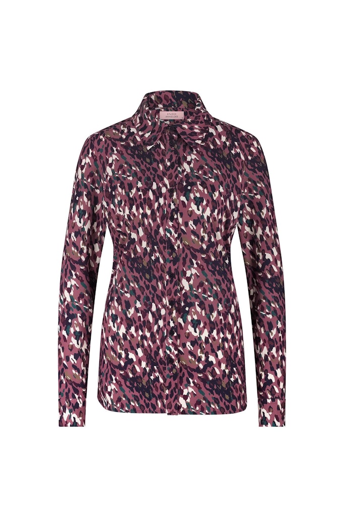 Poppy Leopard Blouse - Roze Dessin