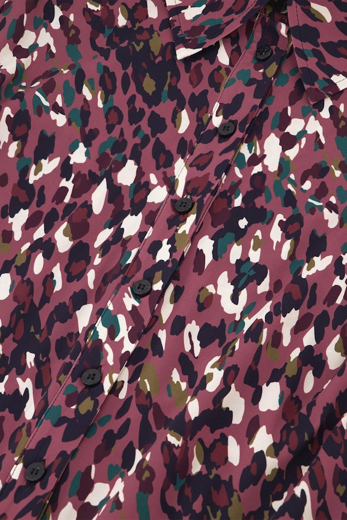 Poppy Leopard Blouse - Roze Dessin