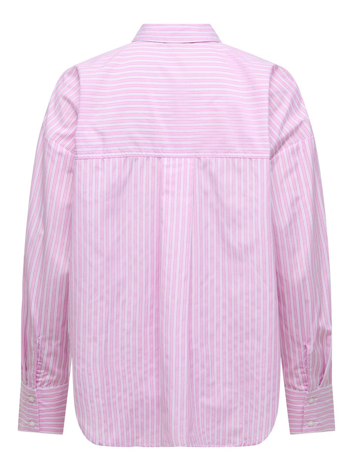Jdynelly L/s Loose Striped Shirt  Wvn - Roze Dessin