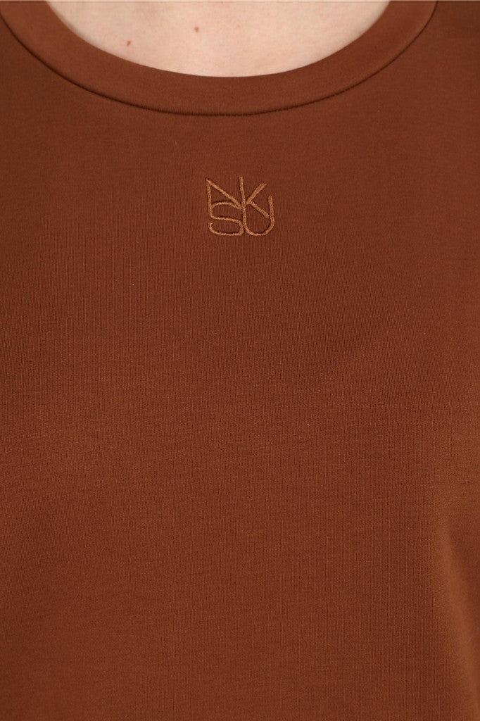 Luna Shirt Nk - Bruin