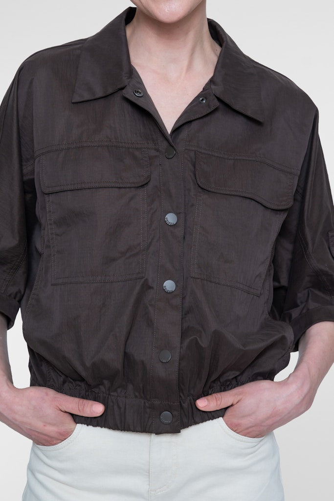 Blouse L/s - Bruin