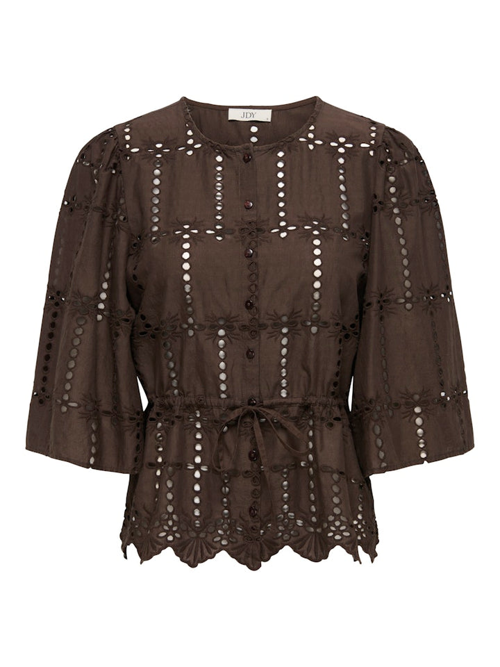 Jdyjojo 3/4 Anglaise Shirt Wvn - Bruin