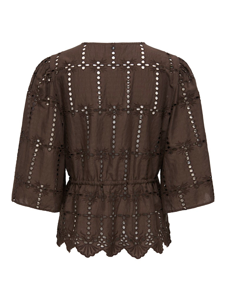 Jdyjojo 3/4 Anglaise Shirt Wvn - Bruin