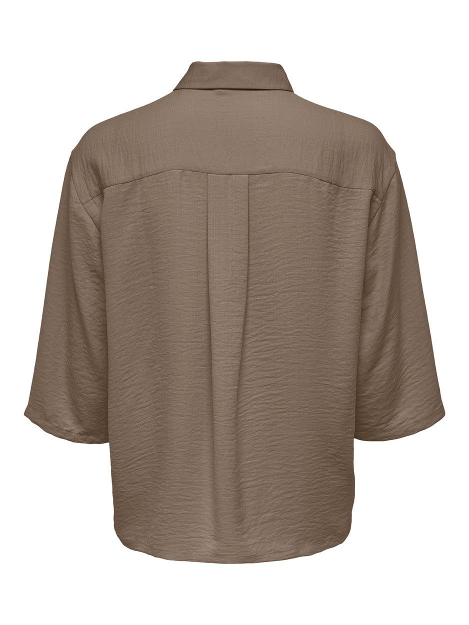Jdydivya 3/4 Loose Shirt Wvn Noos - Taupe