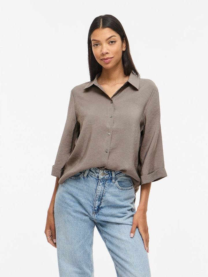 Vihula 3/4 Shirt - Noos - Taupe