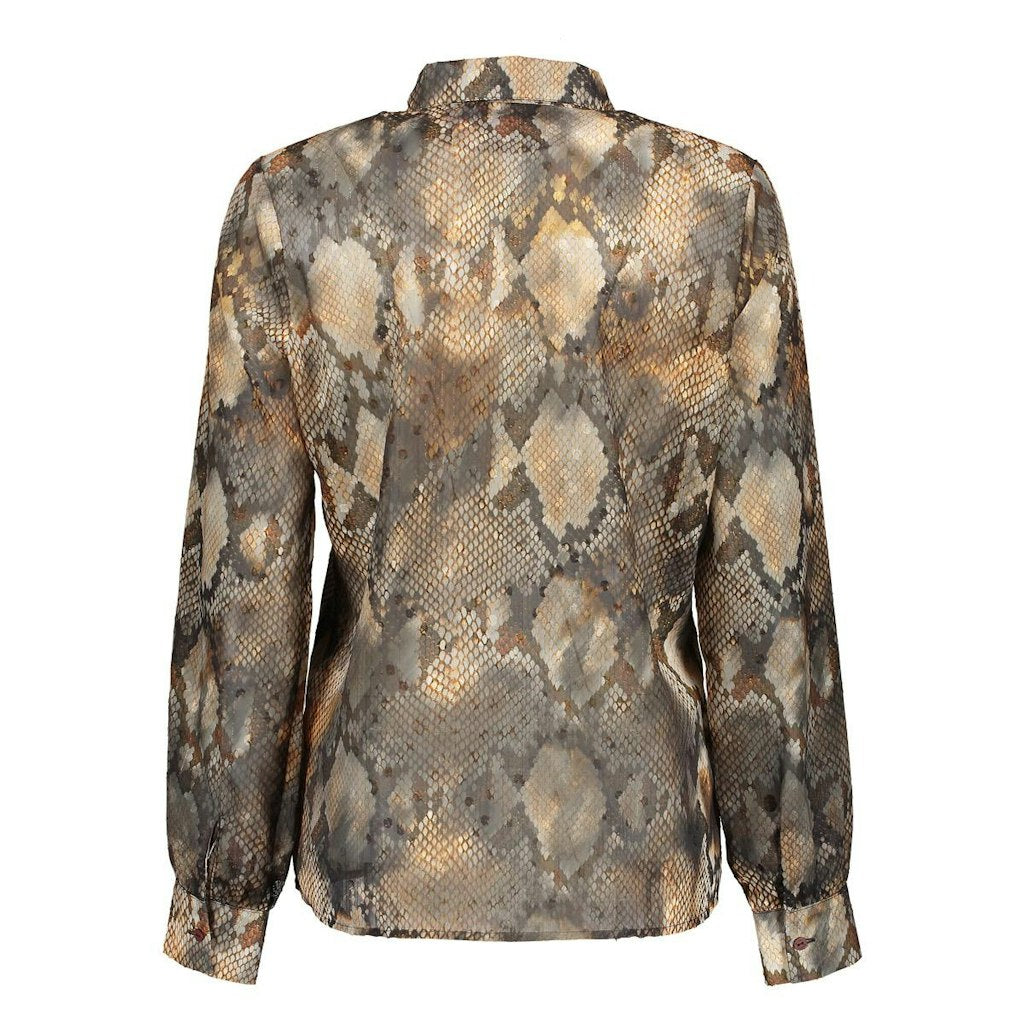 Blouse Print - Bruin Dessin