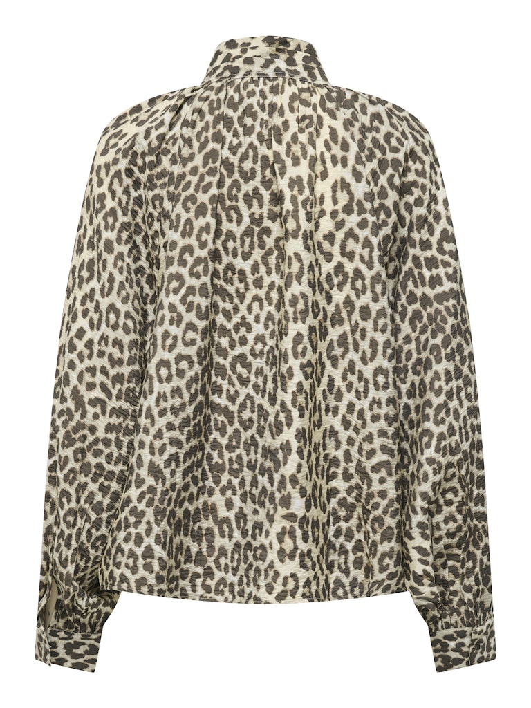 Jdybeatrice Life L/s Bow Shirt Wvn - Bruin Dessin