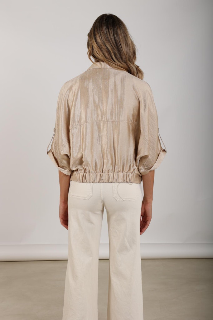 Nelly Blouse - Bruin Dessin