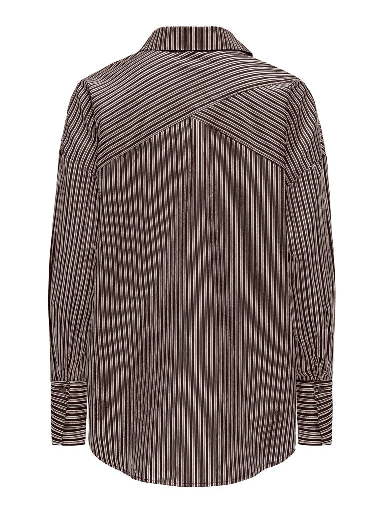 Onloregon Assy L/s Shirt Wvn - Bruin Dessin