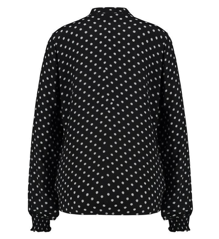 Vidogma O-neck Ls Detail Shirt - Zwart