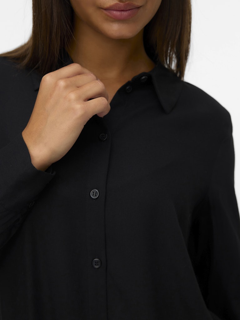Vmbumpy L/s Basic Shirt Wvn Ga Noos - Zwart