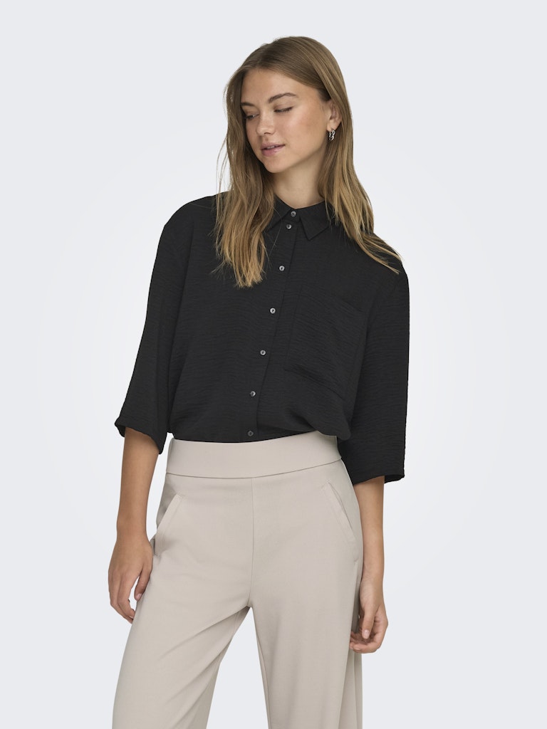 Jdydivya 3/4 Loose Shirt Wvn Noos - Zwart
