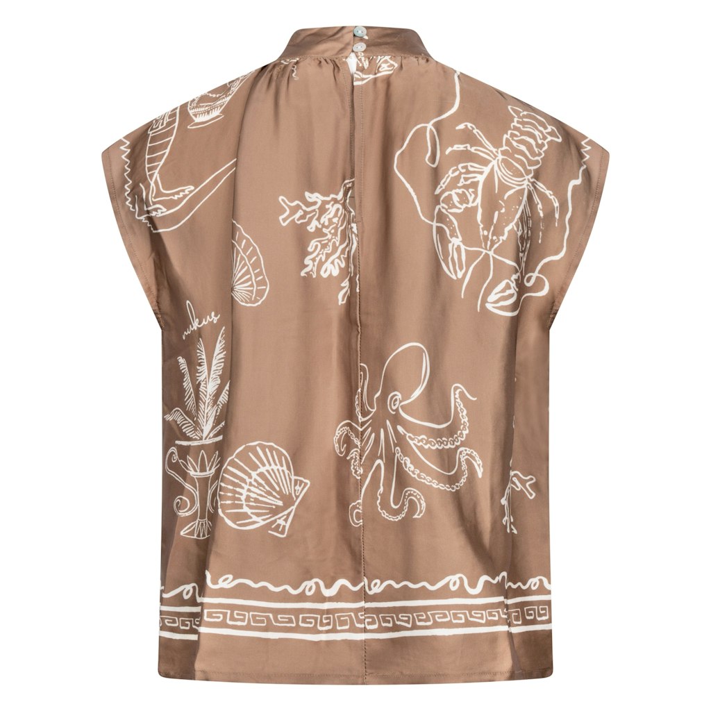 Noomi Top Print - Grijs Dessin