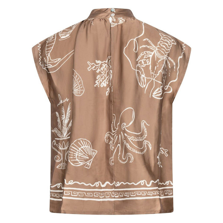 Noomi Top Print - Grijs Dessin
