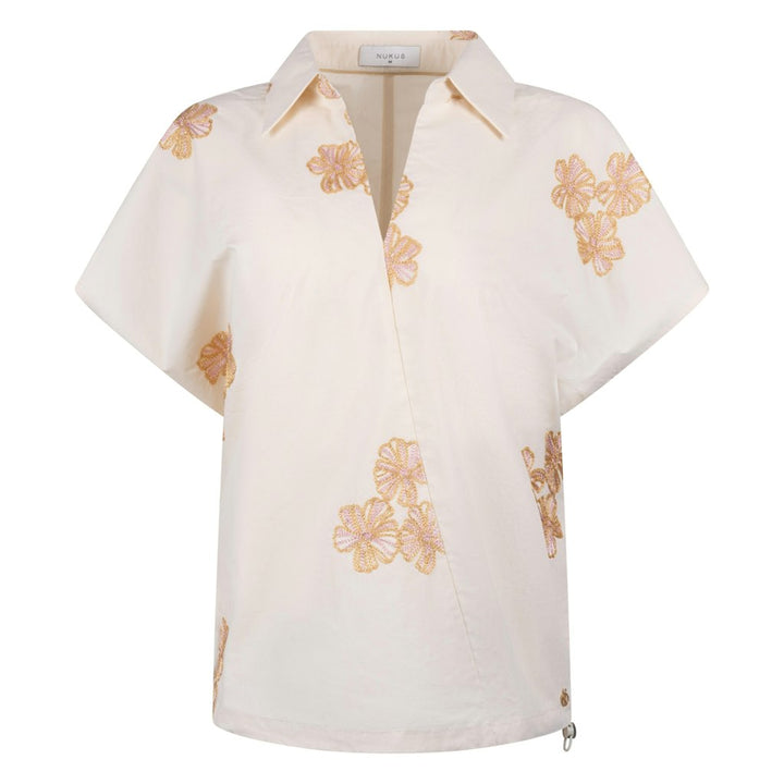 Daniek Top Embroidery - Grijs Dessin
