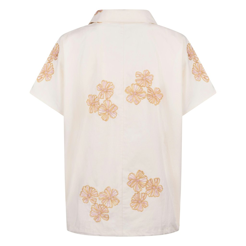Daniek Top Embroidery - Grijs Dessin