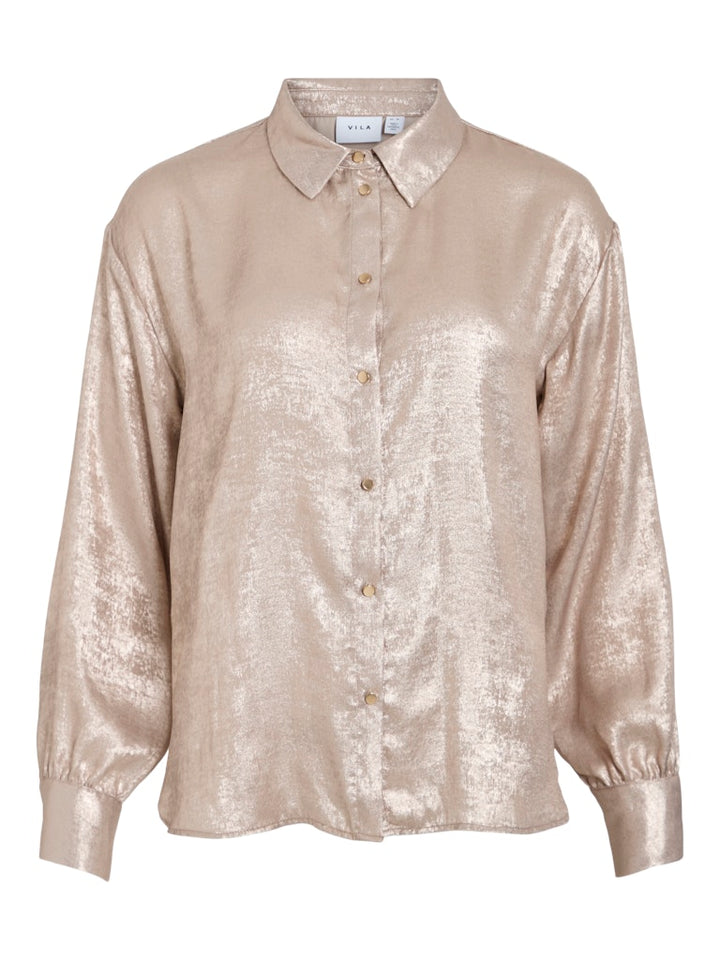 Vimetalla L/s Shirt/r - Goudkleurig