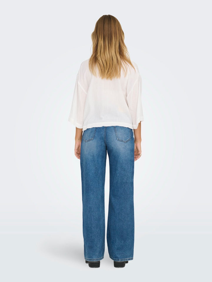 Jdyyuma 3/4 Loose Shirt Wvn - Off-white