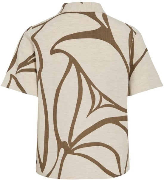 Viprisilla S/s Shirt - Ecru Dessin