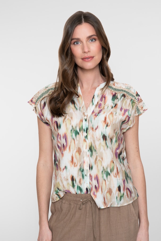 Blouse - Ecru Dessin