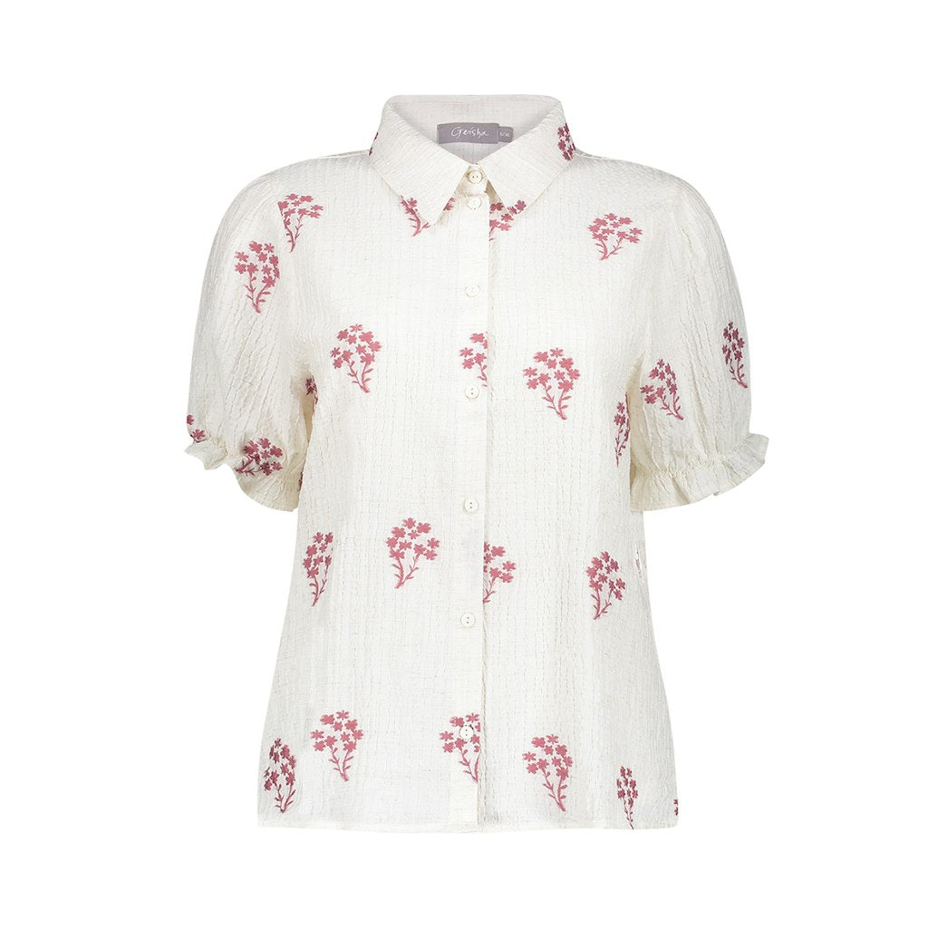 Blouse - Wit Dessin