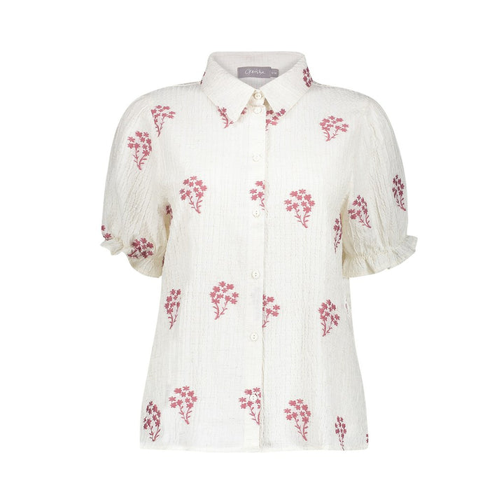 Blouse - Wit Dessin