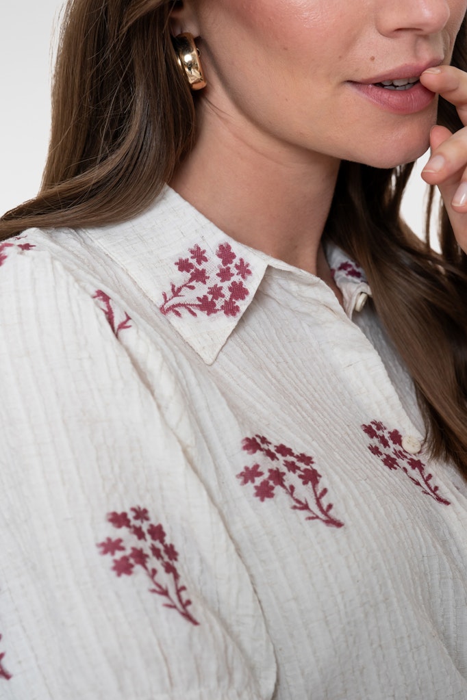 Blouse - Wit Dessin